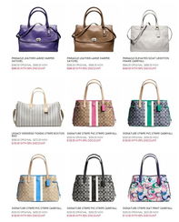 代購Coach工廠店包及其他商品，不定期更新，附圖片，涵蓋辦公用品